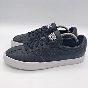 Converse All Star Breakpoint OX Black & White Leather Womens 7.5 Mens 6 Sneakers